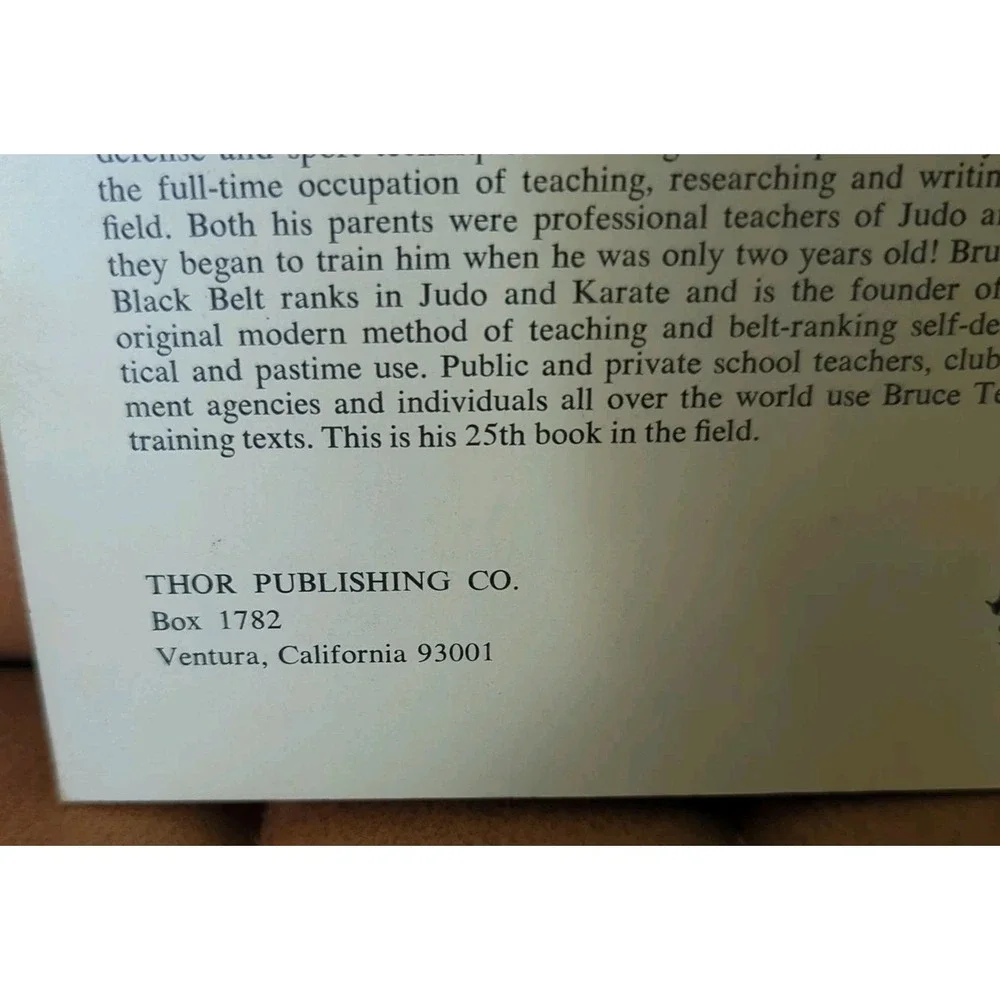 SELF-DEFENSE; NERVE CENTERS‎ By Bruce Tegner First Edition 1968